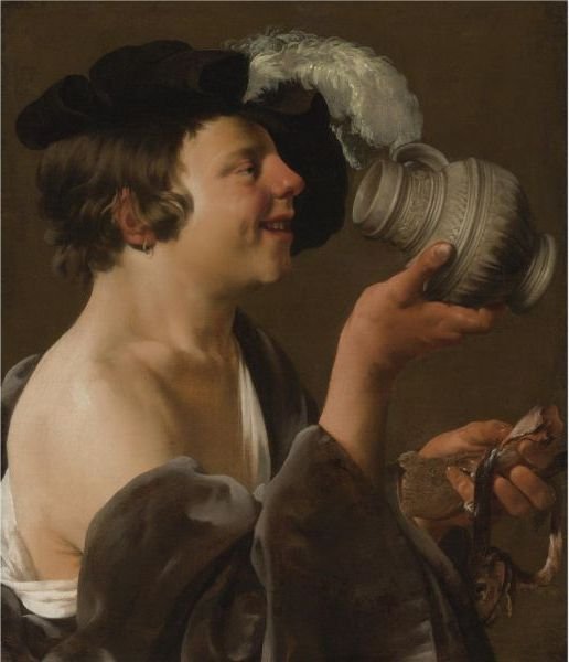 Boy In Profile, Drinking From A Tankard